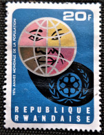 Rwanda 1975 World Population Year  Stampworld N°  720 - Usati