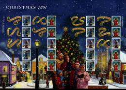 GREAT BRITAIN - 2007  CHRISTMAS GENERIC SMILERS SHEET   PERFECT CONDITION - Hojas & Múltiples
