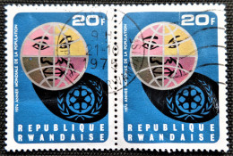 Rwanda 1975 World Population Year  Stampworld N°  720 - Usados