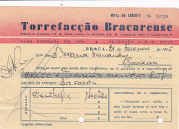 PORTUGAL COMMERCIAL DOCUMENT  - TORREFAÇÃO BRACARENSE - BRAGA - CAFÉ - COFFEE - Portugal