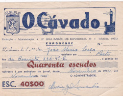 PORTUGAL COMMERCIAL DOCUMENT  - O CÁVADO -  ESPOSENDE - Portugal