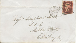 GB „159 / GLASGOW“ Scottish Duplex (4 Bars With Same Length, Time Code „5 D “, Datepart 19mm) On Very Fine Cover - Briefe U. Dokumente