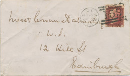 GB „159 / GLASGOW“ Scottish Duplex (4 Bars With Different Length, Time Code „O E“,  Datepart 19mm) On VF Cover Pl.204 - Storia Postale