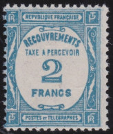 France  .  Y&T   .    Taxe  61  (2 Scans)     .   *   .    Neuf Avec Gomme - 1859-1959 Postfris