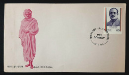 INDIA 1987 Lala Hardayal FDC - Covers & Documents