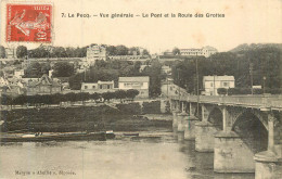 LE PECQ Vue Générale, Le Pont Et La Route Des Grottes - Le Pecq