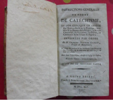 Instructions Générales En Forme De Catéchisme. Saint-Brieuc, Prud'homme. 1795. - 1701-1800