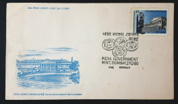 INDIA 1980 India Government Mint FDC BOMBAY PLACE CANCELLATION - Covers & Documents