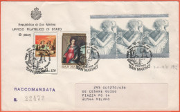 SAN MARINO - 1980 - 150 Anniversario Della Morte Di Giorgio De Chirico + 250 Natale-Andrea Del Sarto + 3 X 300 Bimillena - Storia Postale