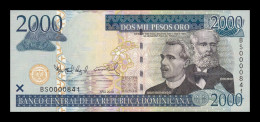 República Dominicana 2000 Pesos Oro 2010 Pick 181c Low Serial 841 Sc Unc - Dominikanische Rep.