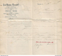 EM69/1119-Lettre TP 30 Banque Verviétoise De Lhoneux, Linon Obl. Verviers 1883 > Grammont C. D'arrivée-10€ - 1869-1883 Léopold II