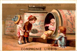 Chromo Liebig Série Française N°74 Images De Genre N°12 - D) Bébé En Langes Assis Dans Le Pot ... Baby En B.Etat - Liebig