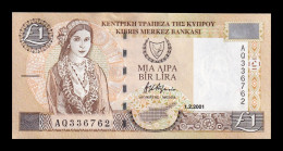 Chipre Cyprus 1 Pound 2001 Pick 60c Sc Unc - Cipro