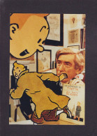 CPM Hergé Tintin Et Milou Tirage Limité 100 Ex Par Jihel Non Circulé Montage Photo Surréalisme - Remiremont