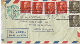 De Barcelone à Anvers. 1962 - Storia Postale