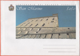 SAN MARINO - 1994 - BU6 Palazzo Del Consiglio - Centenario Del Palazzo Pubblico - Busta Postale - Intero Postale - NUOVO - Postwaardestukken