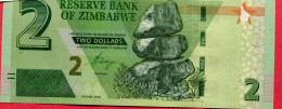 2019 2 Dollars Neuf 3 Euros - Zimbabwe