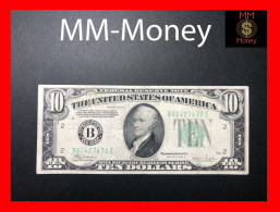 U.S.A.  USA  United States  10 $ 1934 C   P. 430 D    *B  New York*      VF - Biljetten Van De  Federal Reserve (1928-...)