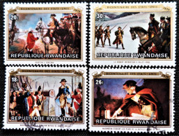 Rwanda 1976 The 200th Anniversary Of The Independence Of The United States Of America  Stampworld N°  782_783_786_787 - Oblitérés