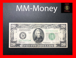 U.S.A.  USA  United States  20 $ 1934 C   P. 431 D    *D  Cleveland*   **star Replacement**    VF - Federal Reserve Notes (1928-...)