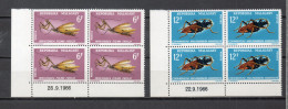 MADAGASCAR   N° 427 + 428 BLOCS DE QUATRE TIMBRES  NEUFS SANS CHARNIERE  COTE 12.00€   INSECTE ANIMAUX - Madagascar (1960-...)