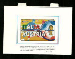 Carta Prepagata ATW  - Mondiali 1998  - Italia Austria  - Carta Nuova In Folder - Sonstige & Ohne Zuordnung