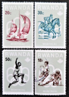 Rwanda 1976 Olympic Games - Montreal, Canada   Stampworld N°  798 à 800_803 - Oblitérés