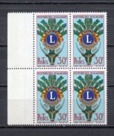 MADAGASCAR   N° 429  BLOC DE QUATRE TIMBRES   NEUF SANS CHARNIERE  COTE  3.20€   LIONS INTERNATIONAL - Madagascar (1960-...)