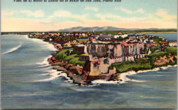 Puerto Rico El Morro Castle And Entrance To San Juan Harbor Curteich - Puerto Rico