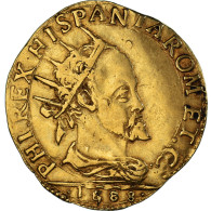 Monnaie, Italie, Duché De Milan, Philippe II, Doppia, 1588, Milan, TTB, Or - Lombardo-Veneto