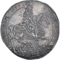 Monnaie, Etats Allemands, SAXONY-ALBERTINE, Johann Georg II, Thaler, 1657 - Taler Et Doppeltaler