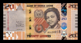 Sierra Leona 20 Leones 2022 Pick 38 New Design Sc Unc - Sierra Leone