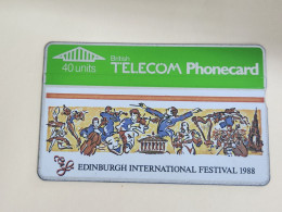 United Kingdom-(BTC007)-EDINBURGH Festival-(274)(40units)(752C86213)price Cataloge 30.00£ Mint+1card Prepiad Free - BT Souvenir