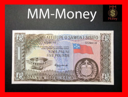 SAMOA - WESTERN SAMOA  5 £   1963 Official Bank Reprint 2020  "serial S"     P. 15  UNC - Samoa