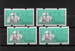 PORTUGAL ATM MACHINE STAMPS - ETIQUETAS - 1993 Nau Portuguesa - Séc. XVI SET MNH (BA5#431) - Franking Machines (EMA)