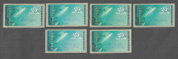 PORTUGAL ATM MACHINE STAMPS - ETIQUETAS - 1998 Expo'98 SET + CORREIO AZUL MNH (BA5#433) - Machines à Affranchir (EMA)