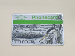 United Kingdom-(BTC011)-WINTER 1989-Heron-(287)(20units)(909F91516)price Cataloge 1.00£ Used+1card Prepiad Free - BT Souvenir
