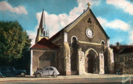 17618 ATHIS MONS  L'EGLISE (Voiture Auto  2cv Citroën, Et Traction )   (2 Scans) 91 - Athis Mons