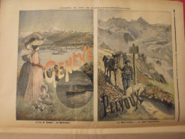 Le Petit Journal 1894. 10 Affiches Touristiques Chemin De Fer PLM Midi Orléans. Genève Auvergne Biarritz Indre Cervin - Le Petit Journal