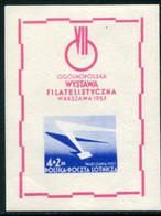 POLAND 1957 National Philatelic Exhibition  Block MNH / **.  Michel Block 21 - Blocks & Kleinbögen