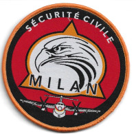 Ecusson SECURITE CIVILE BOMBARDIER D EAU MILAN - Pompiers