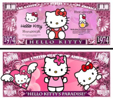 USA - FANTASY NOTE -  HELLO  KITTY  - UNC / CARTOON  SERIE - Other & Unclassified