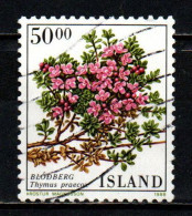 ISLANDA - 1988 - FLORA LOCALE: THYMUS PRAECOX - USATO - Gebraucht