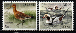 ISLANDA - 1988 - FAUNA LOCALE: LIMOSA LIMOSA E CLANGULA HYEMALIS - USATO - Oblitérés