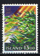 ISLANDA - 1987 - NATALE: RAMI DI ABETE - USATO - Gebraucht