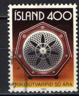 ISLANDA - 1980 - CINQUANTENARIO DELLA RADIO ISLANDESE - USATO - Gebraucht