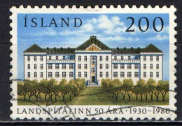 ISLANDA - 1980 - CINQUANTENARIO DELLA FONDAZIONE DELL'OSPEDALE NAZIONALE - USATO - Gebraucht