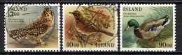 ISLANDA - 1987 - FAUNA LOCALE - UCCELLI - BIRDS - USATI - Gebraucht