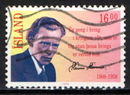ISLANDA - 1988 - S. STEINARD (POETA)  USATO - Used Stamps