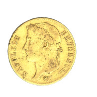 Premier-Empire-Cent Jours -20 Francs Or Napoléon 1er Tête Laurée 1815 Paris - 20 Francs (goud)